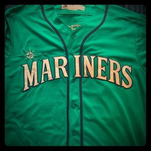 100% Stitched Faux Ken Griffey Jr Cool Base Jersey